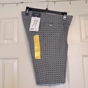 Navy dressy knee shorts NWT